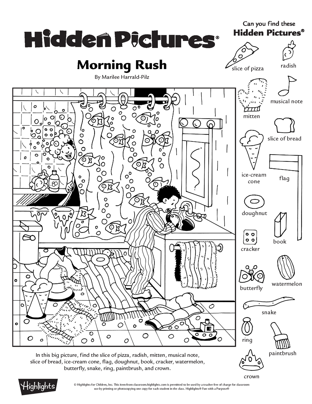 Printable Hidden Picture Puzzles
