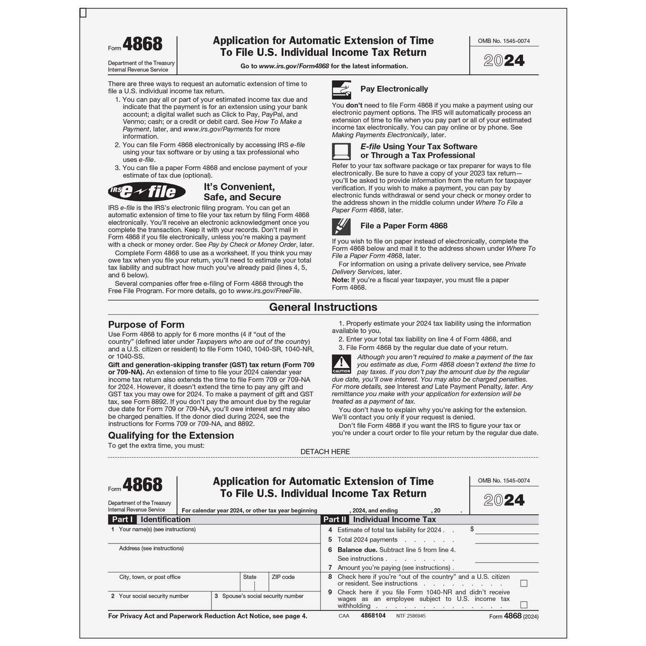 Irs Form 4868