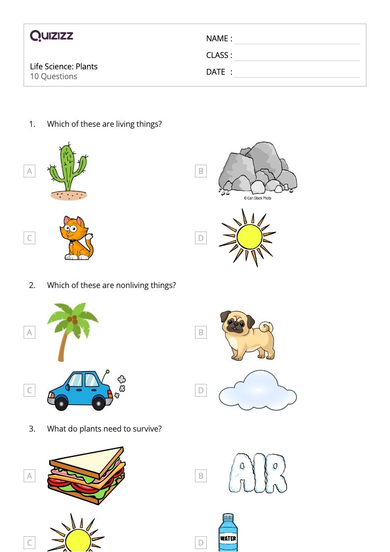 Free Printable Science Worksheets For Grade 1