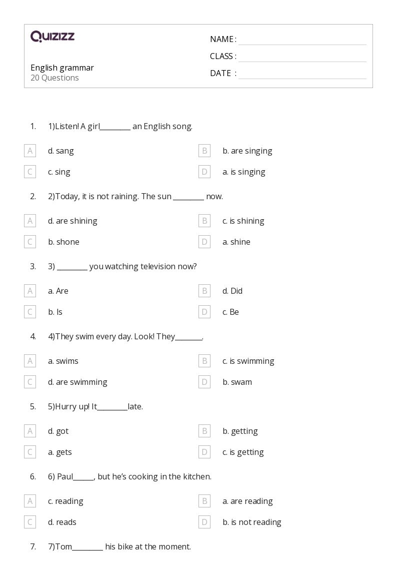 50 Reading amp Writing Worksheets For 7th Class On Quizizz Free 