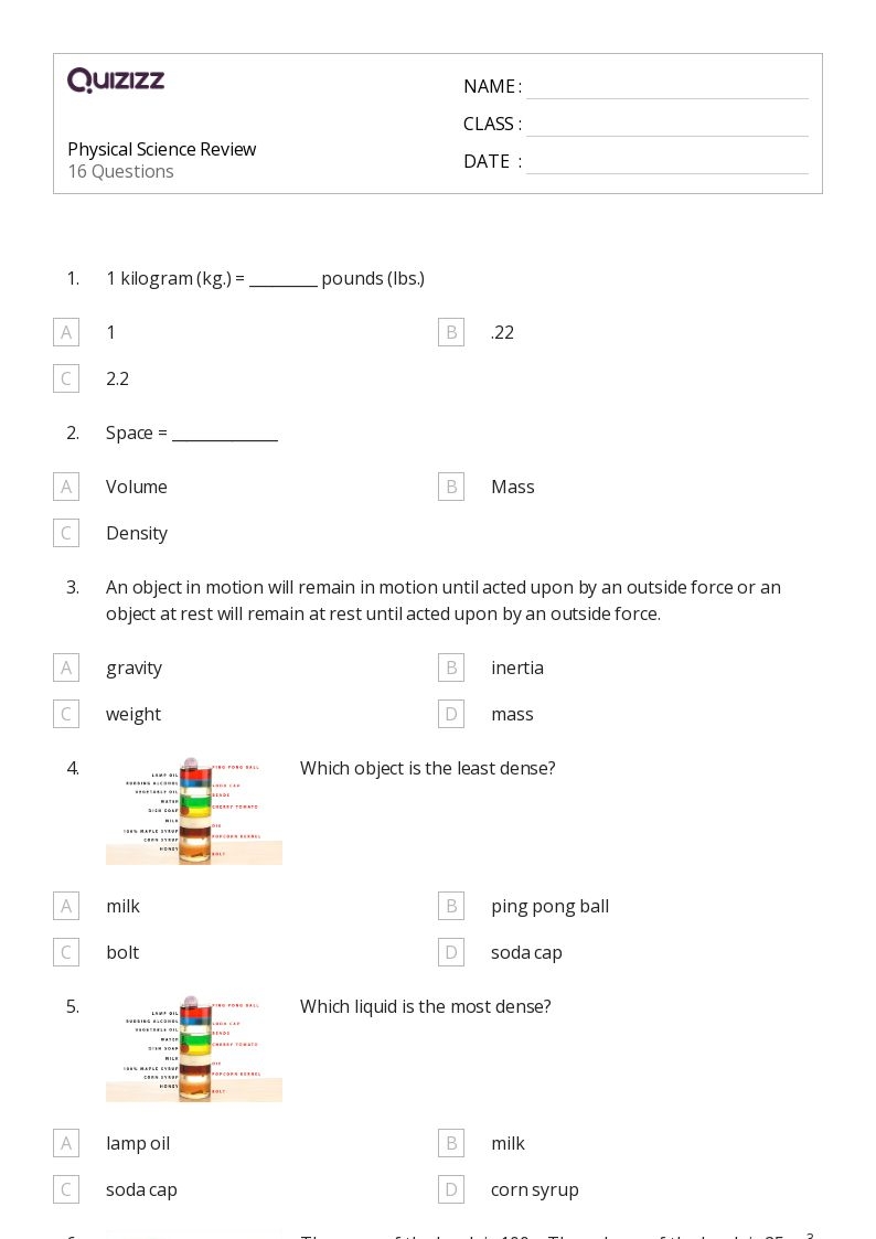 50 Science Worksheets For 8th Grade On Quizizz Free amp Printable