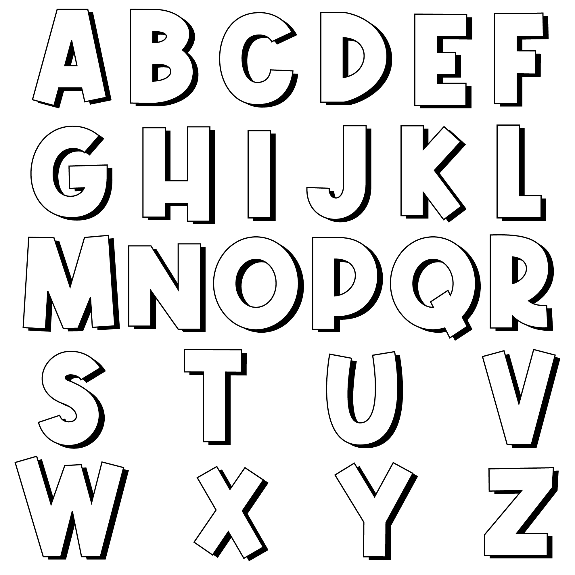 6 Inch Letters 14 Free PDF Printables Printablee