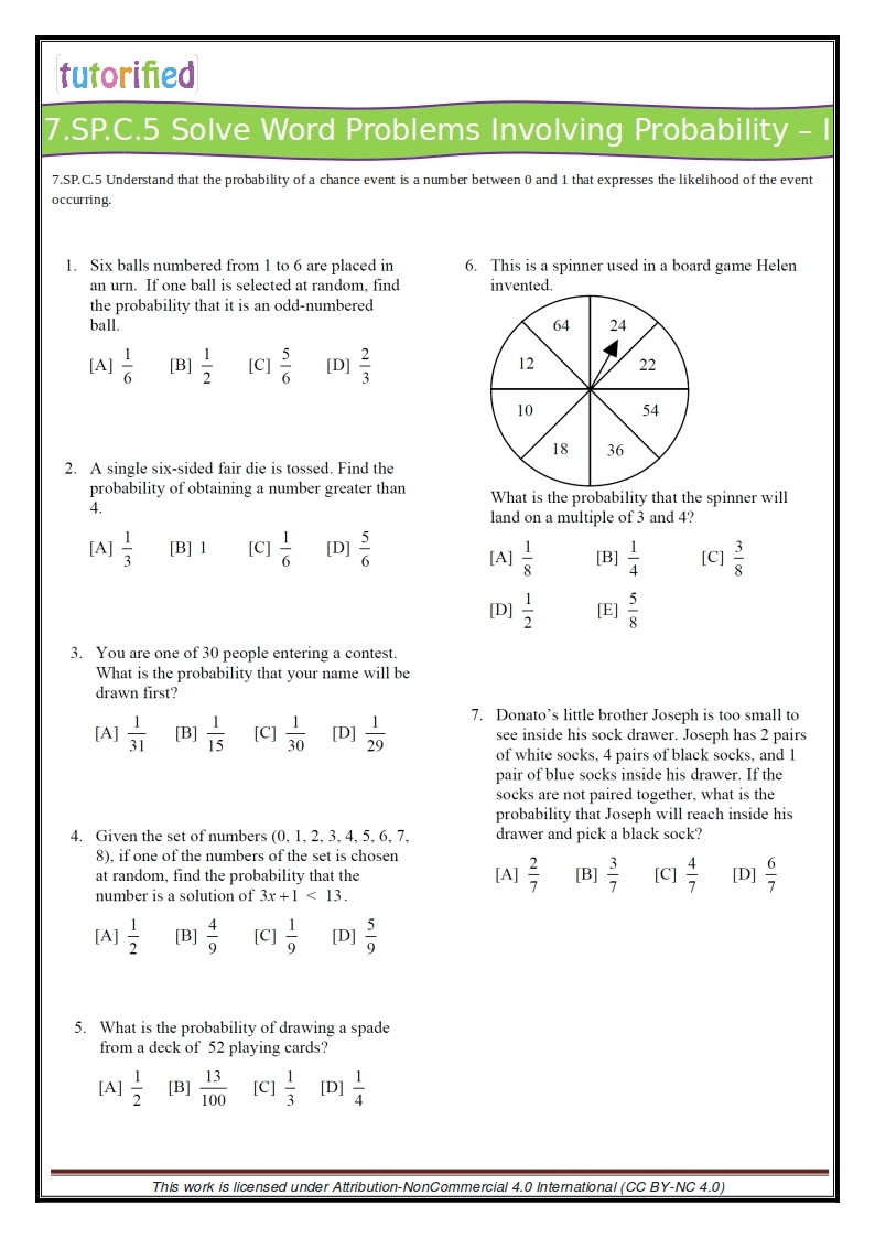 7th Grade Worksheets Free Printable With Answers