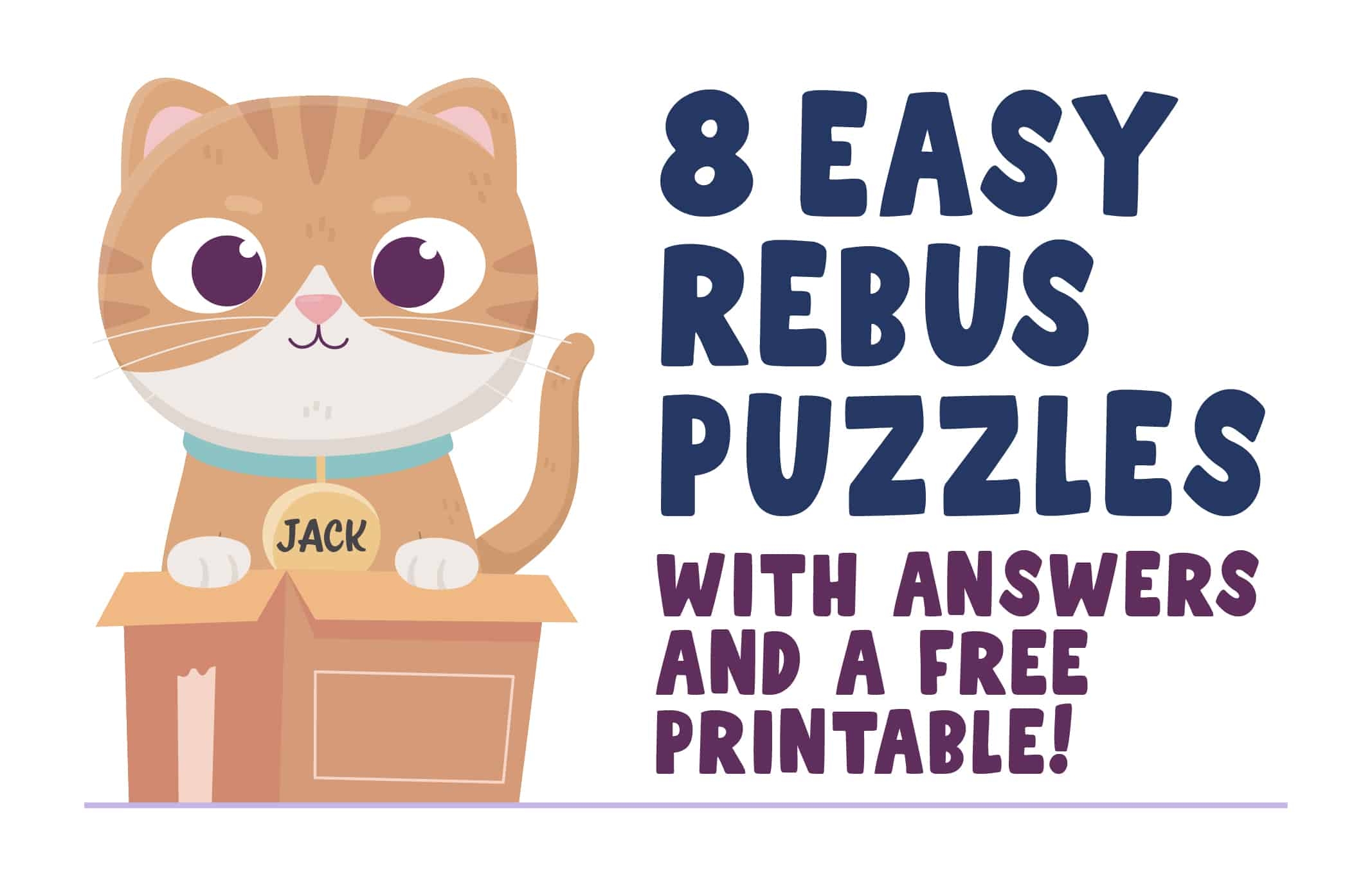 Rebus Puzzles With Answers Printable Easy