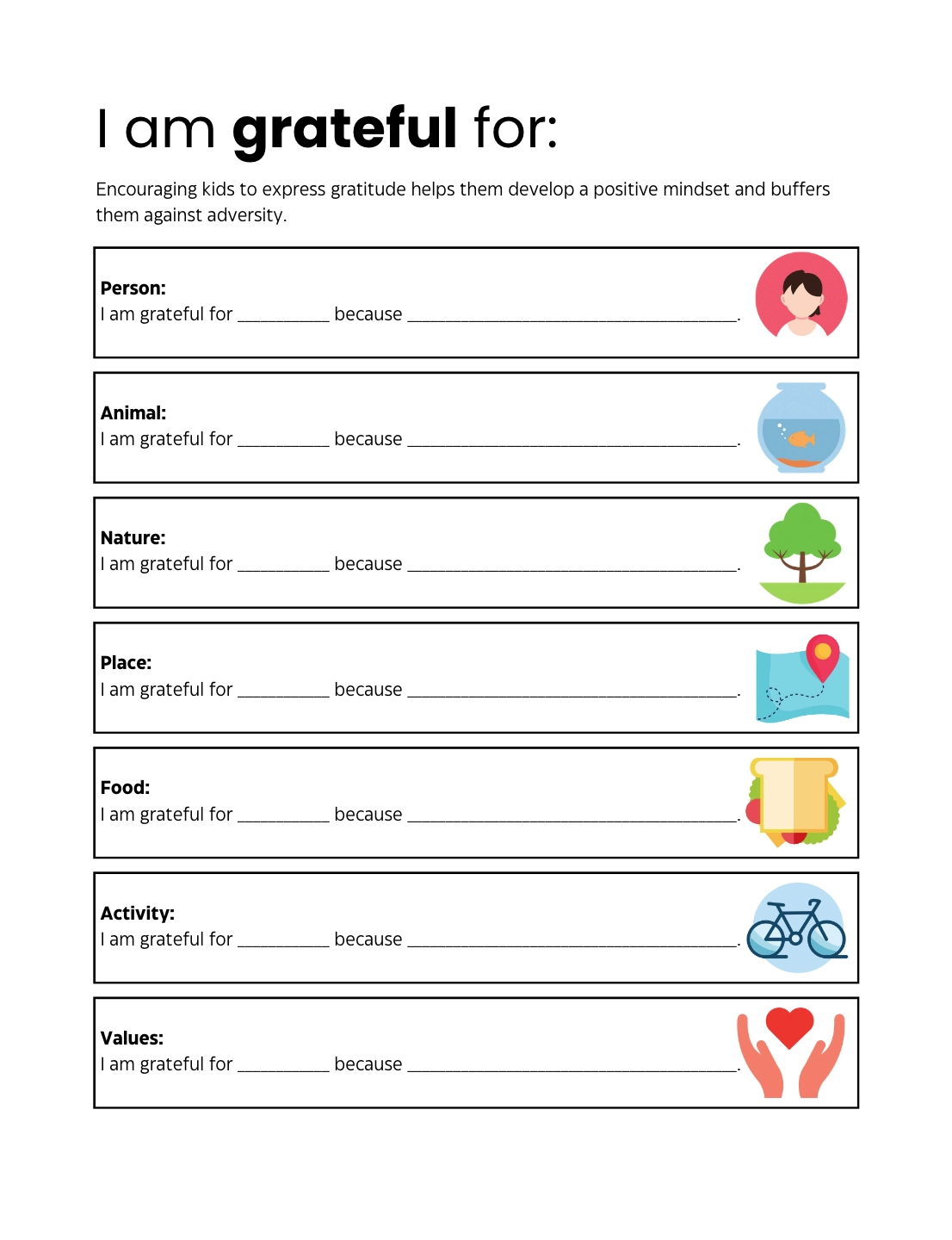 Mindfulness Printables For Kids