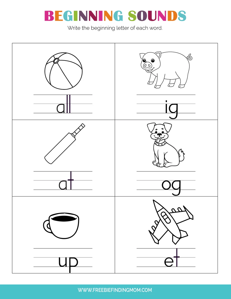 Printable Worksheets For Kindergarten Letters