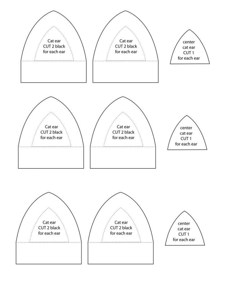 Cut Out Cat Ears Template Printable