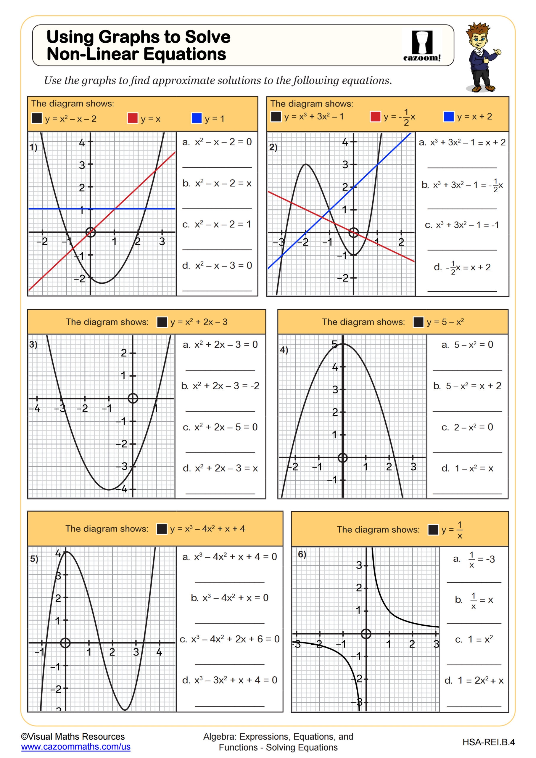 Printable Algebra Worksheets With Answers