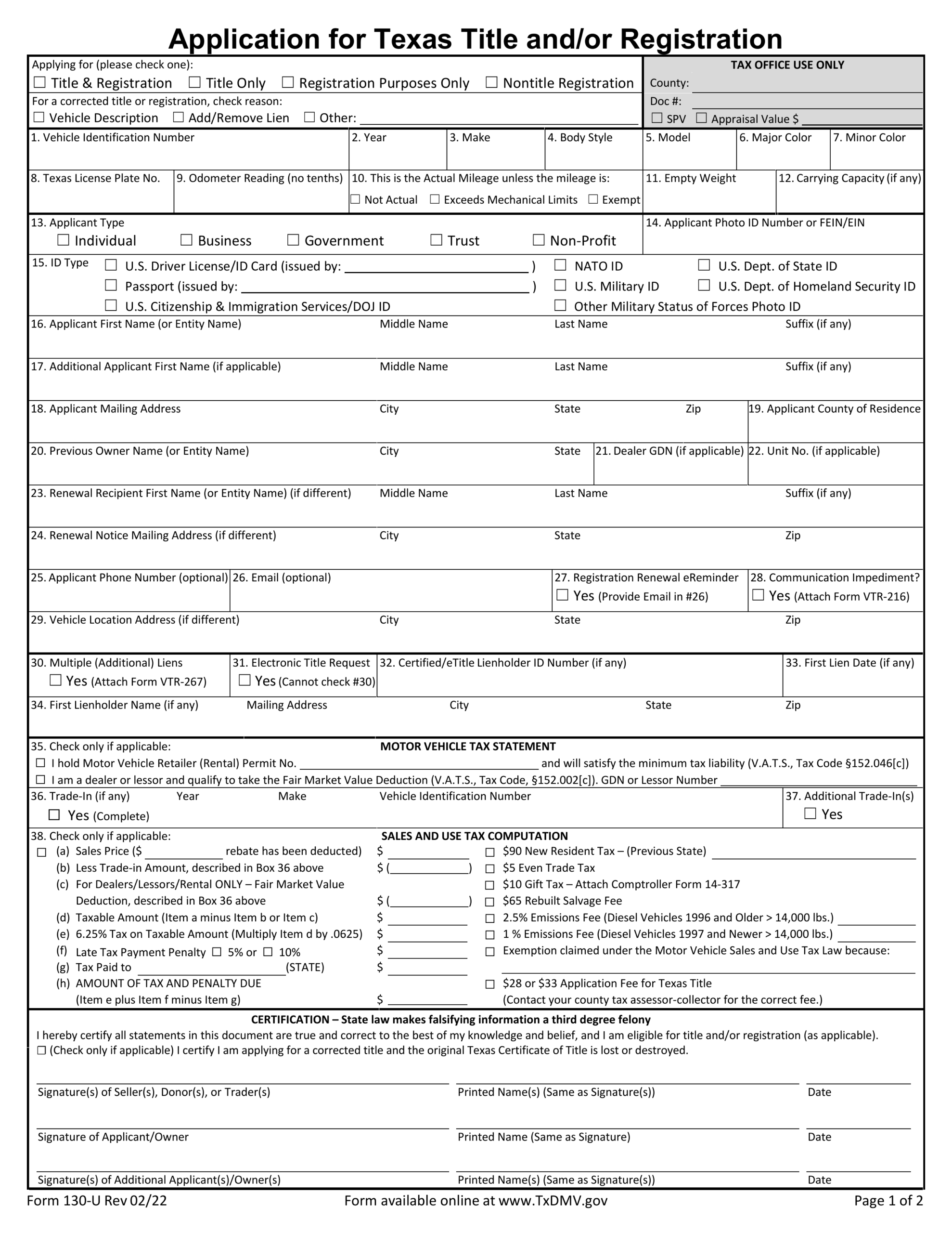 I 130 Form Pdf 2023