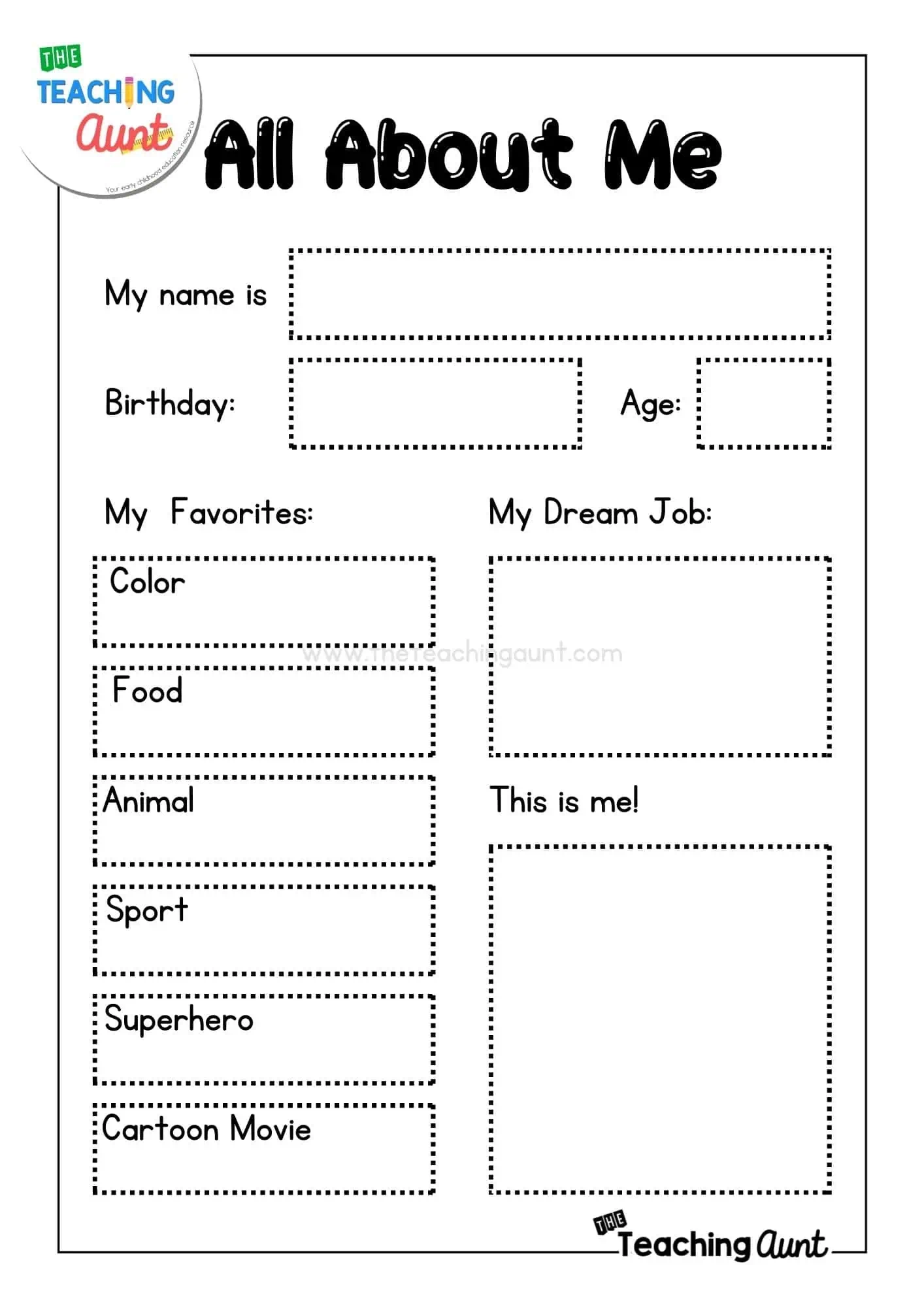 K 12 Teacher Worksheets Printable