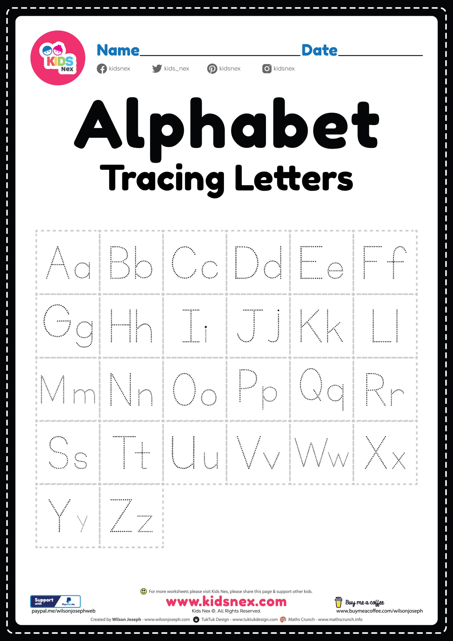 Free Printable Preschool Worksheets Tracing Letters Pdf