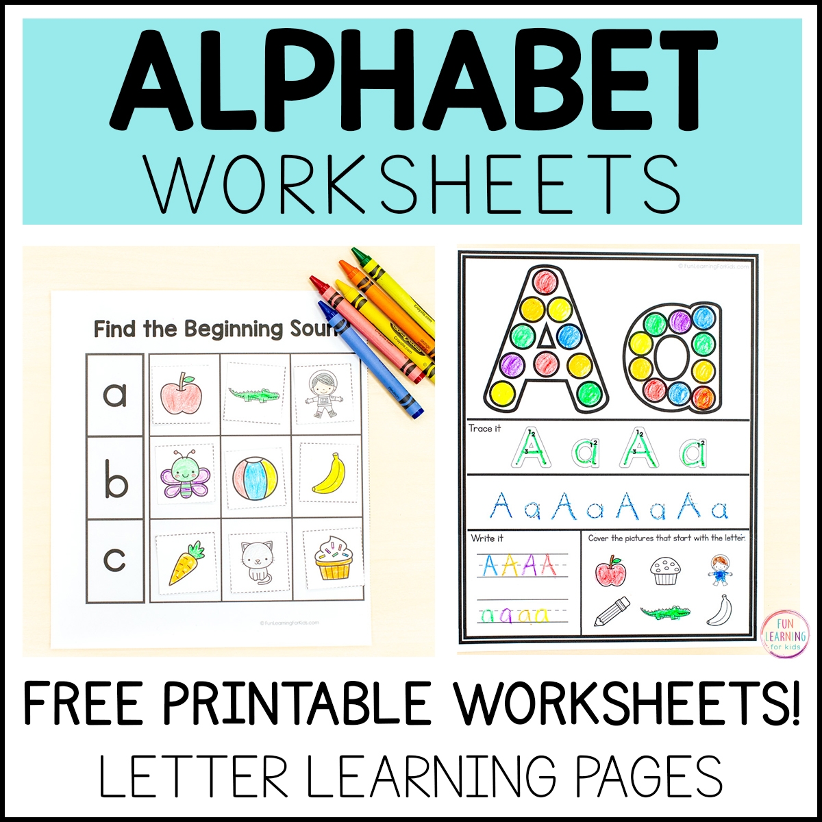 Free Printable Alphabet Worksheets For Kids
