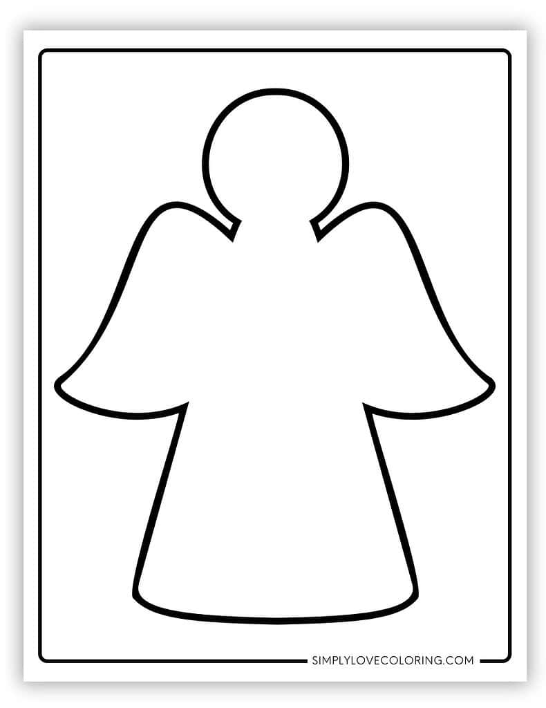 Angel Templates Free PDF Printables Simply Love Coloring