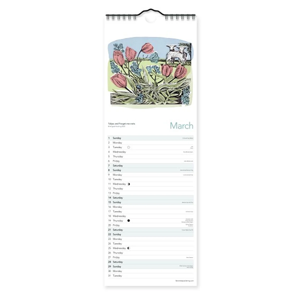 Angela Harding Slim Calendar 2026 Calendars amp Diaries WWT