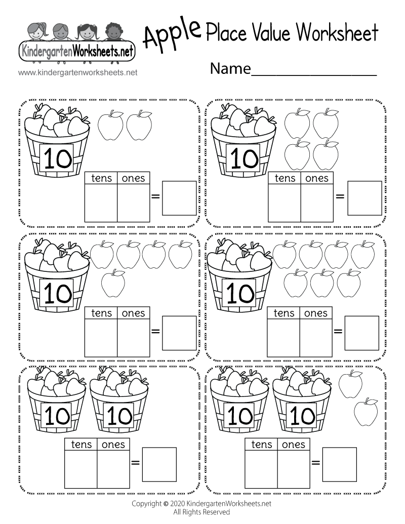 Apple Place Value Worksheet Free Printable Digital amp PDF