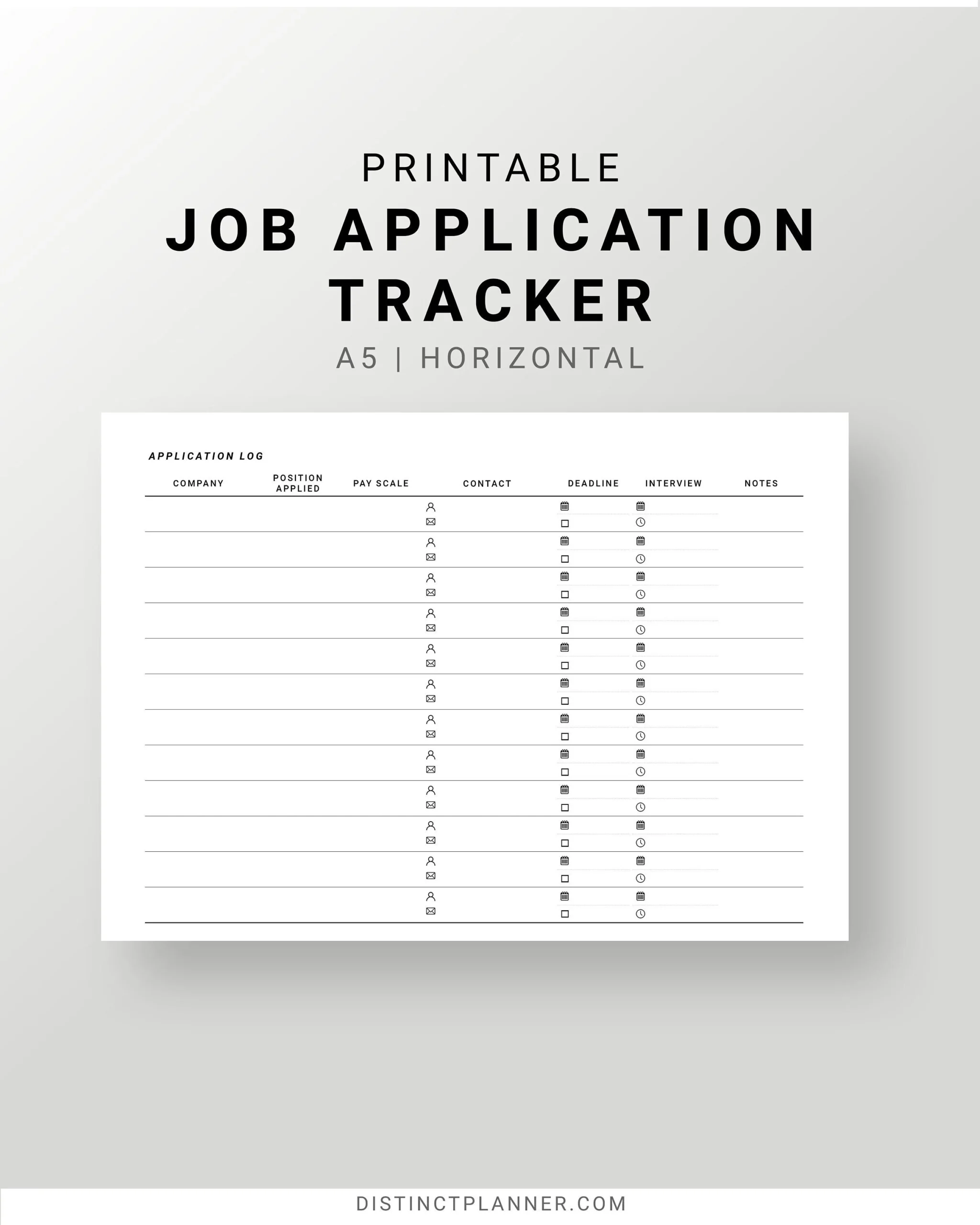Job Search Worksheet Printable
