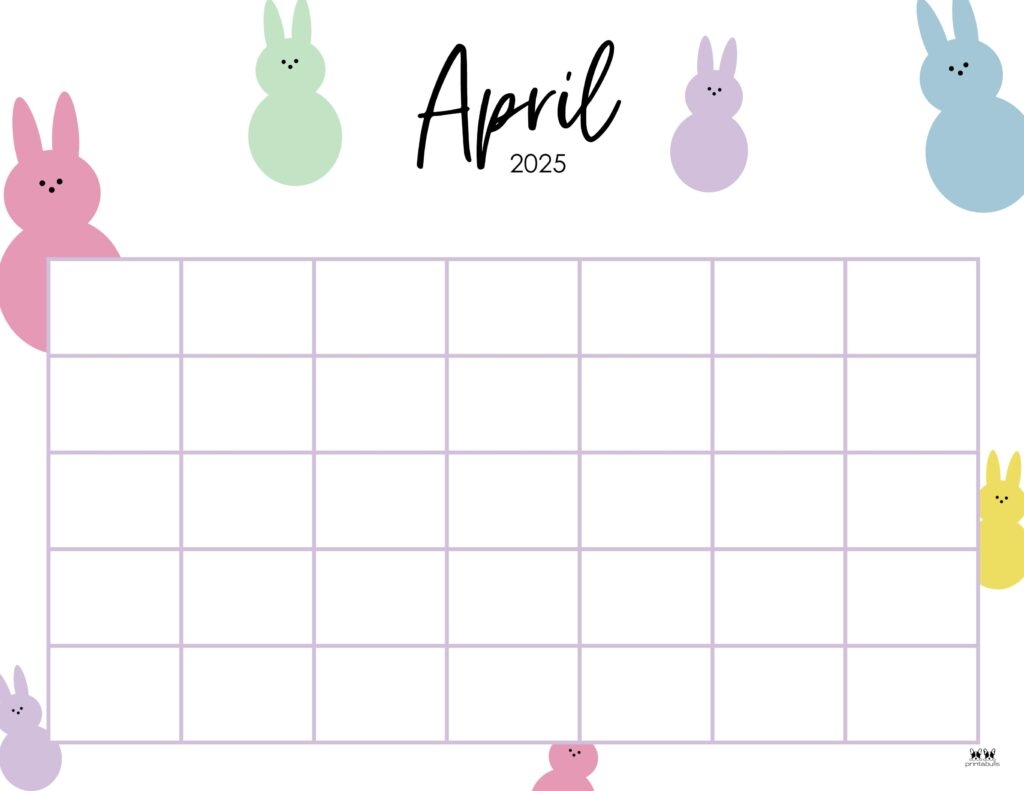 Printable April Calendar Blank