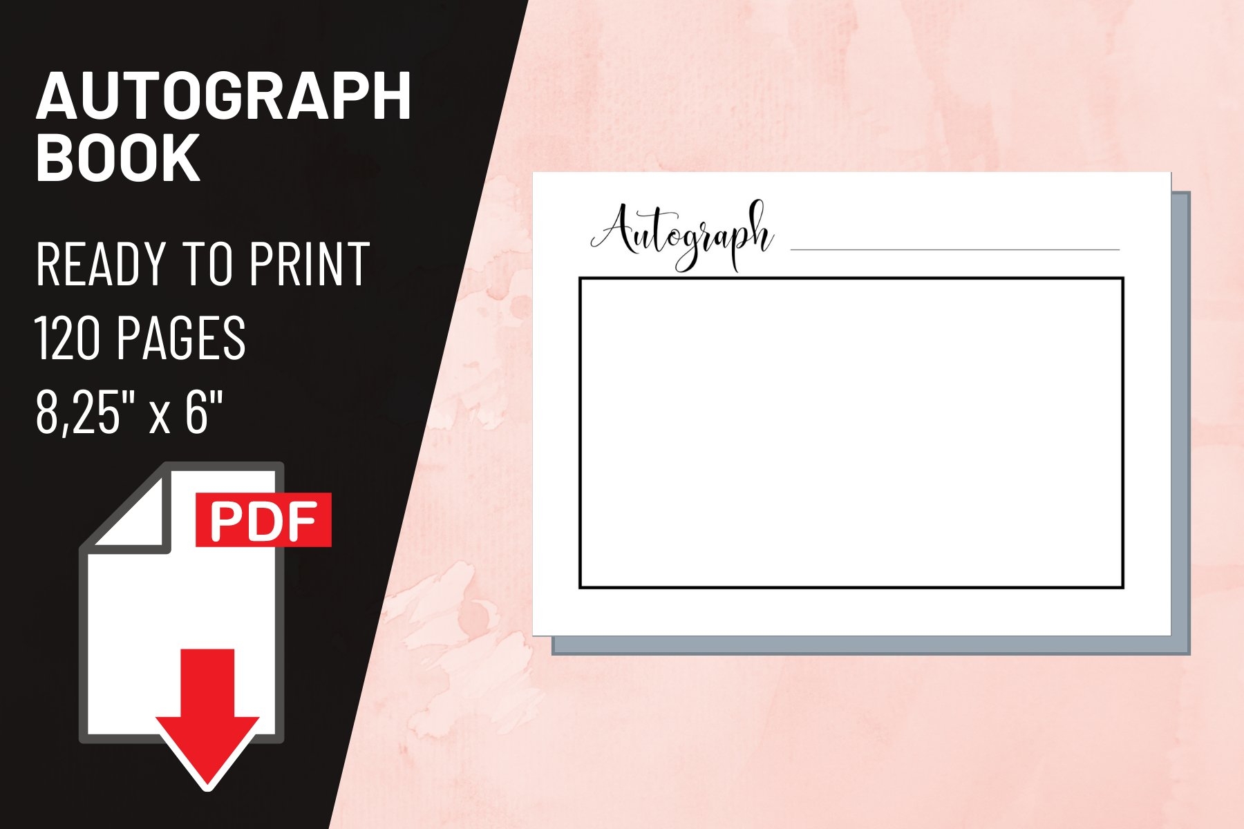 Free Printable Autograph Book Template