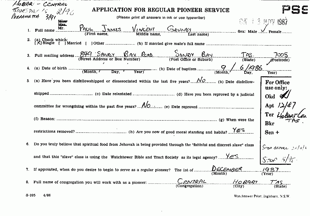Auxiliary Pioneer Application Form Jw Printable