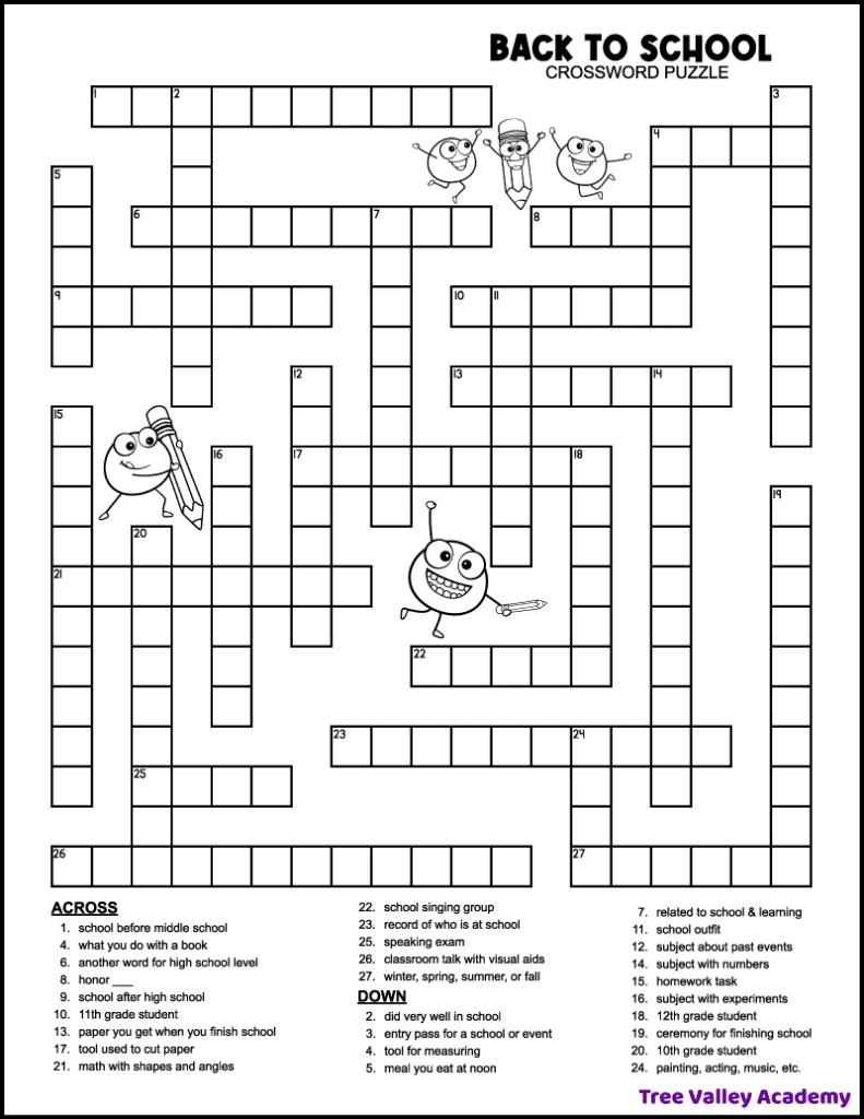 Free Printable Crosswords And Word Searches