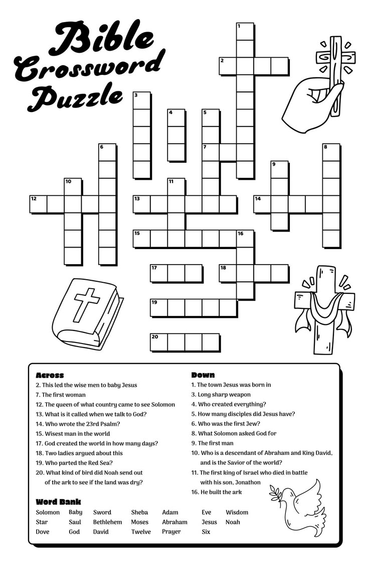 Bible Puzzles Printable