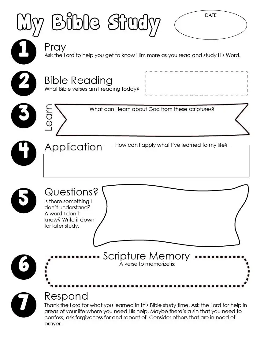 Bible Study Guide For Kids FREE Printable Wildly Anchored 