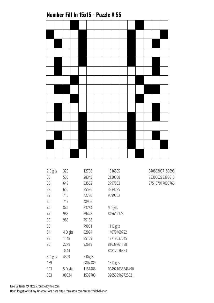 Bigopolis Fill It In Puzzles Printable