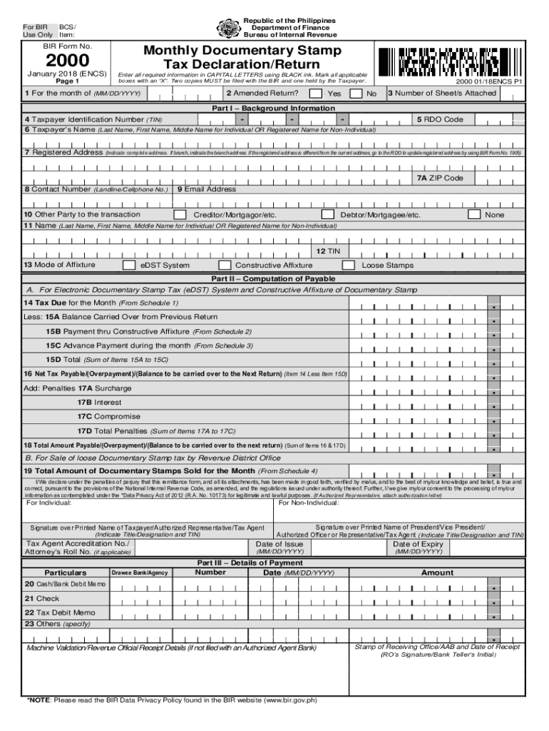 Bir Form 2000 Computation