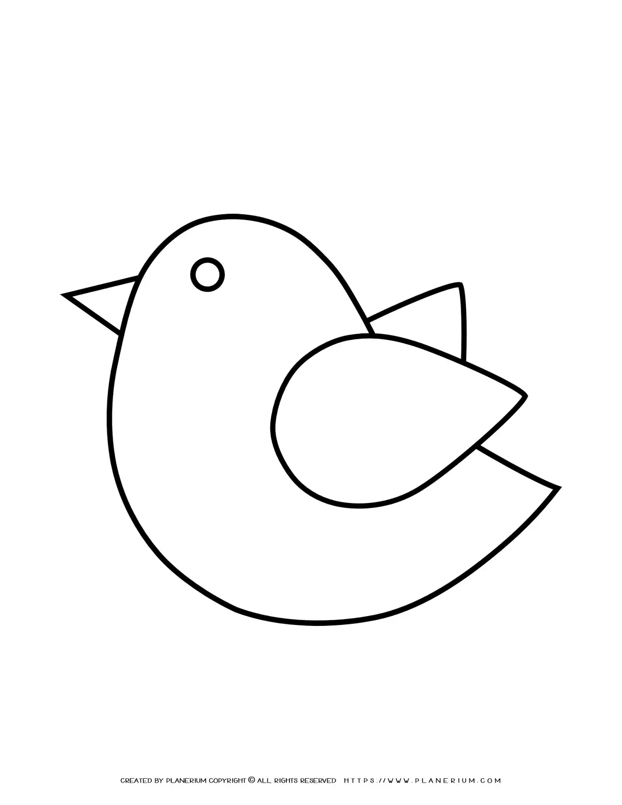 Bird Template For Kids