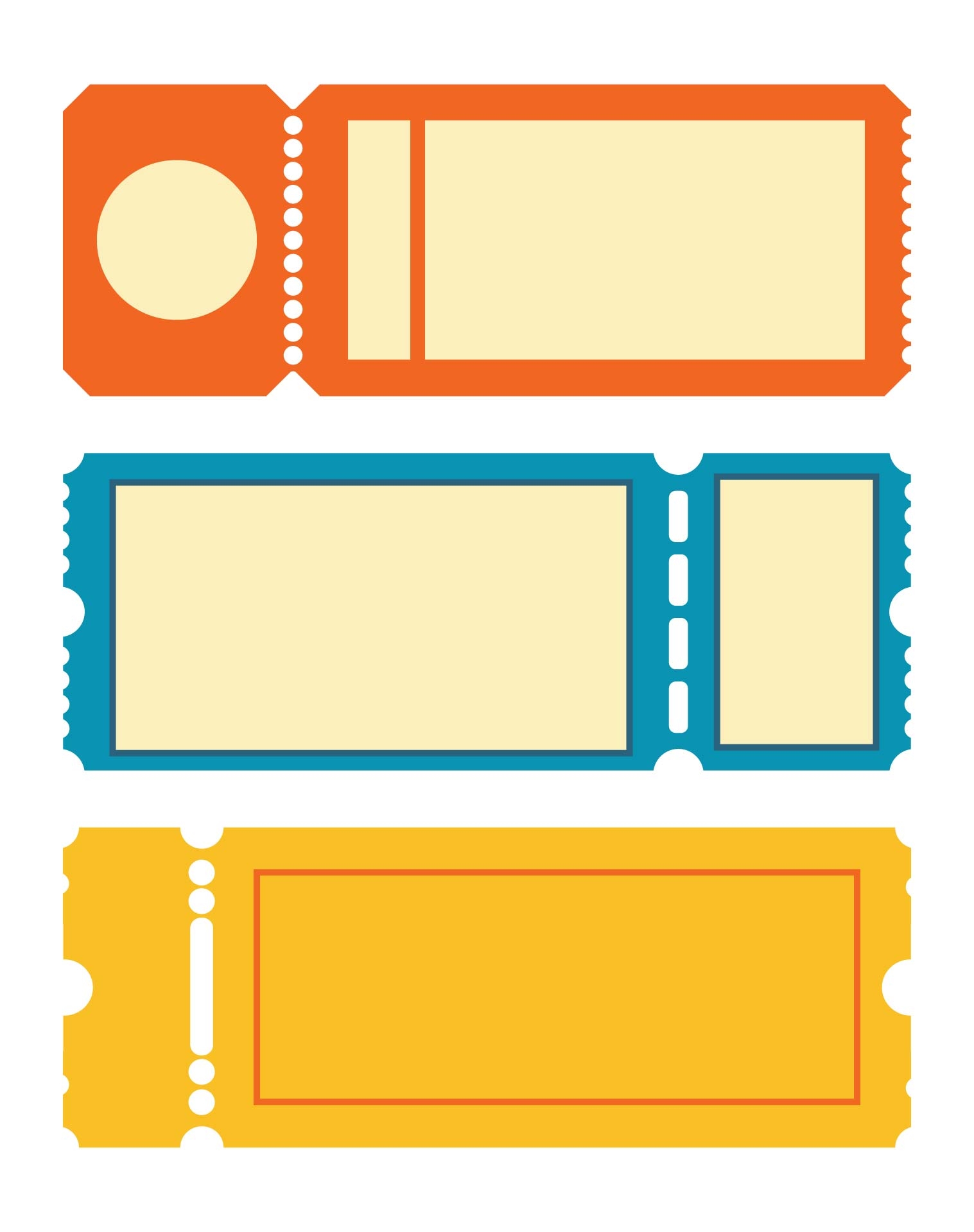 Ticket Template Printable