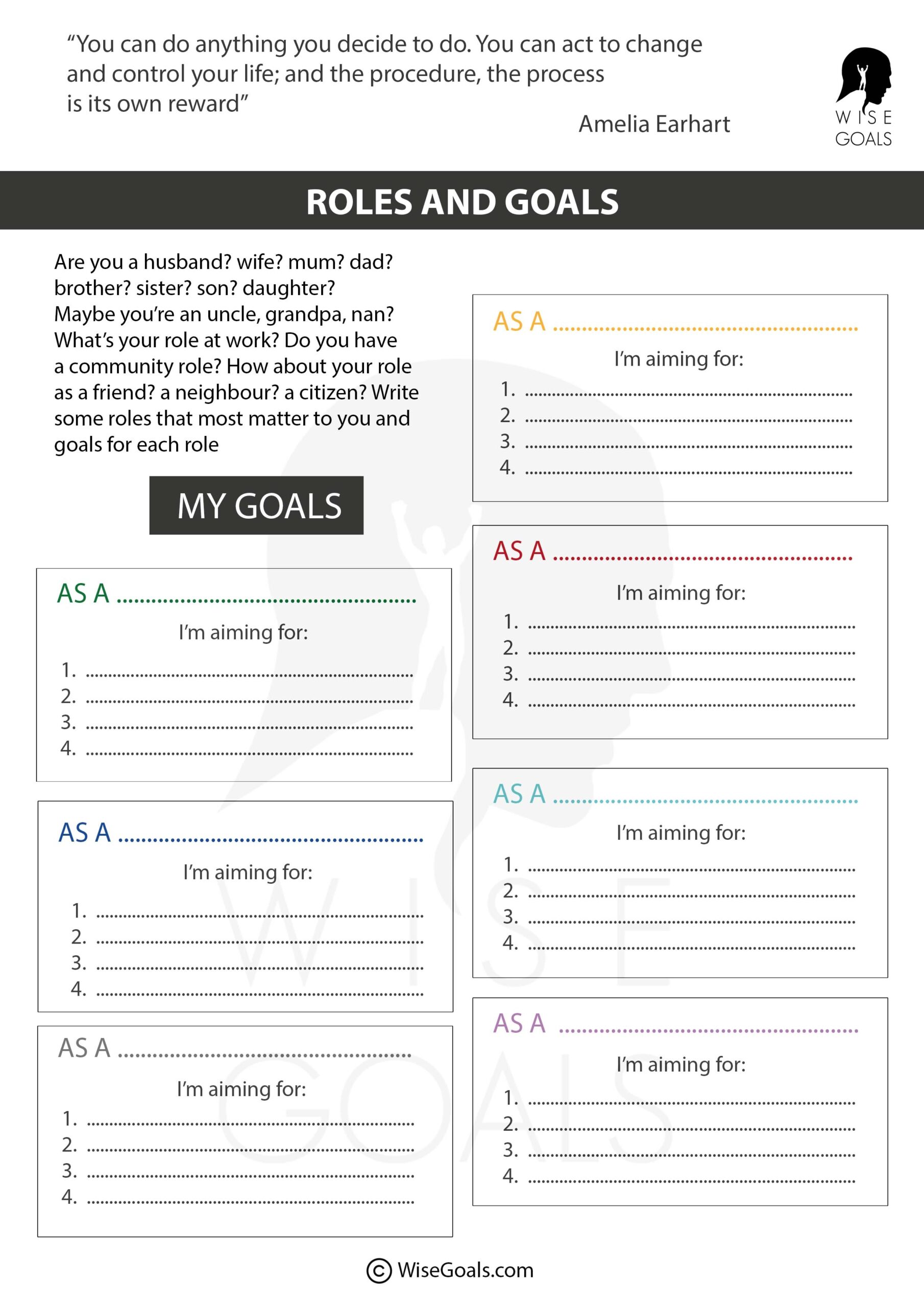 Break Through With 11 Stylish Goal Setting Worksheets PDF FREE 