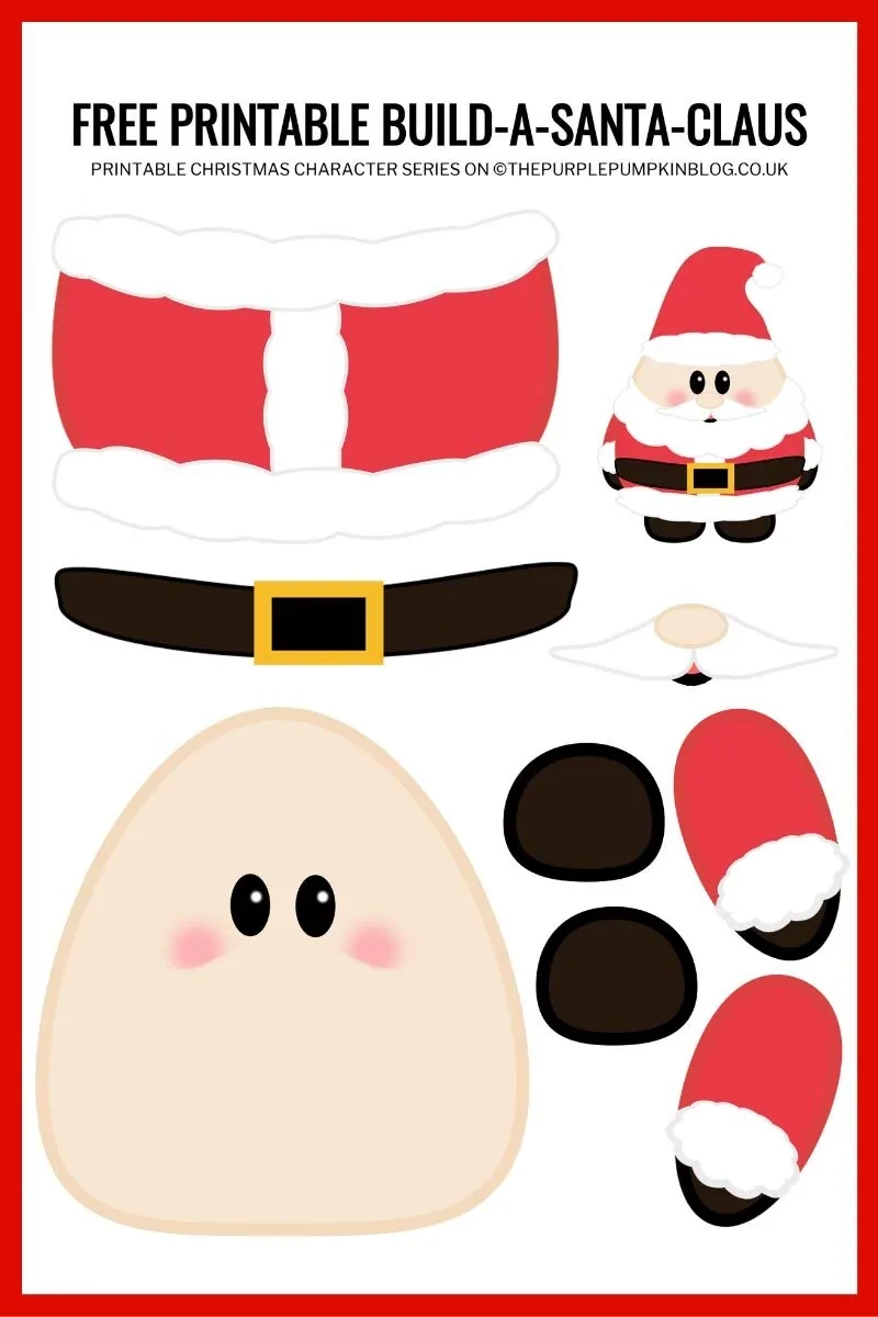 Printable Santa Cut Out Template