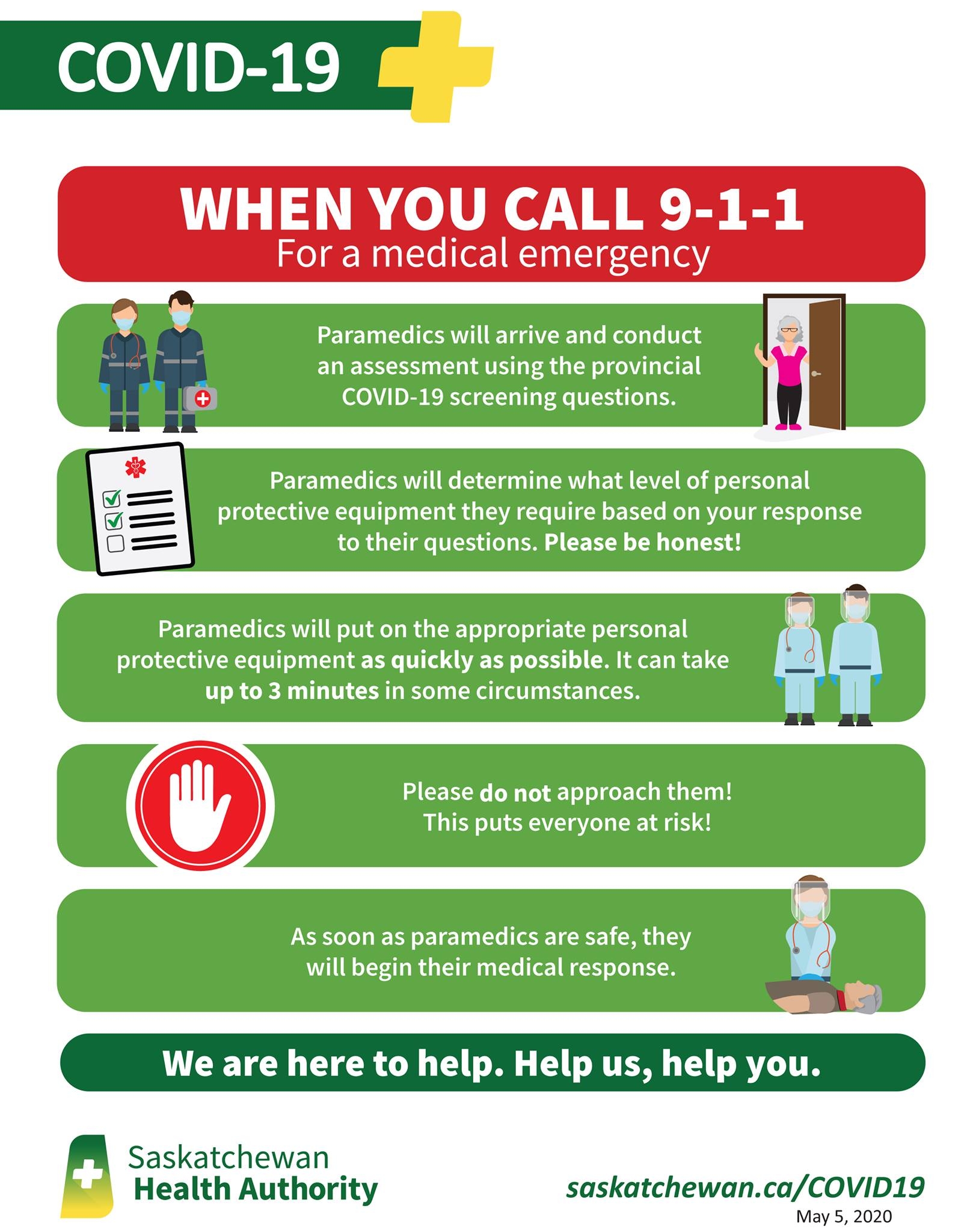 Calling 911 During COVID 19 Pandemic BattlefordsNOW