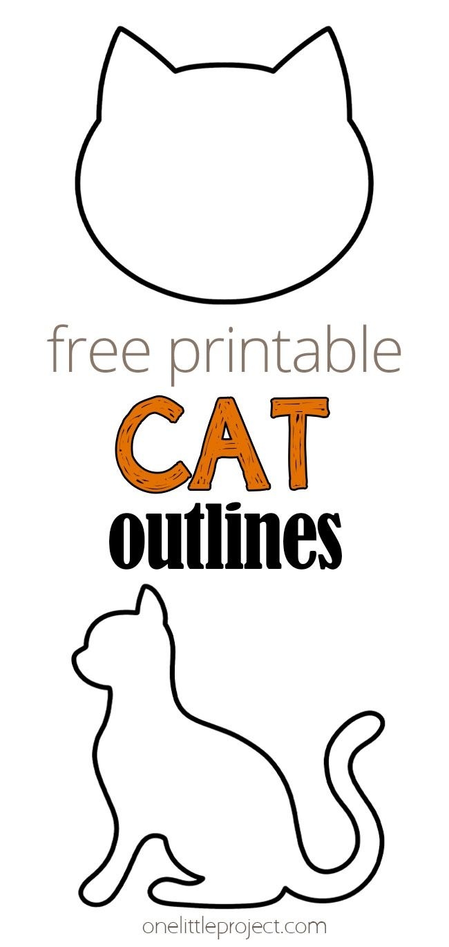 Printable Cat Template