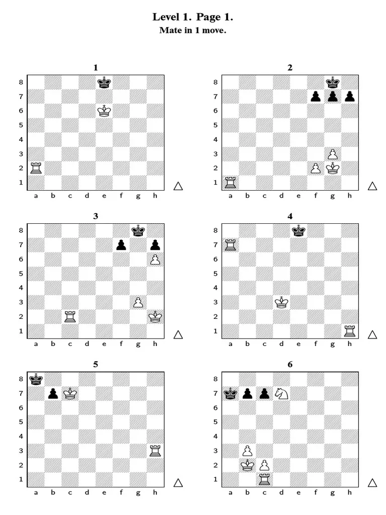 Free Printable Chess Puzzles Pdf