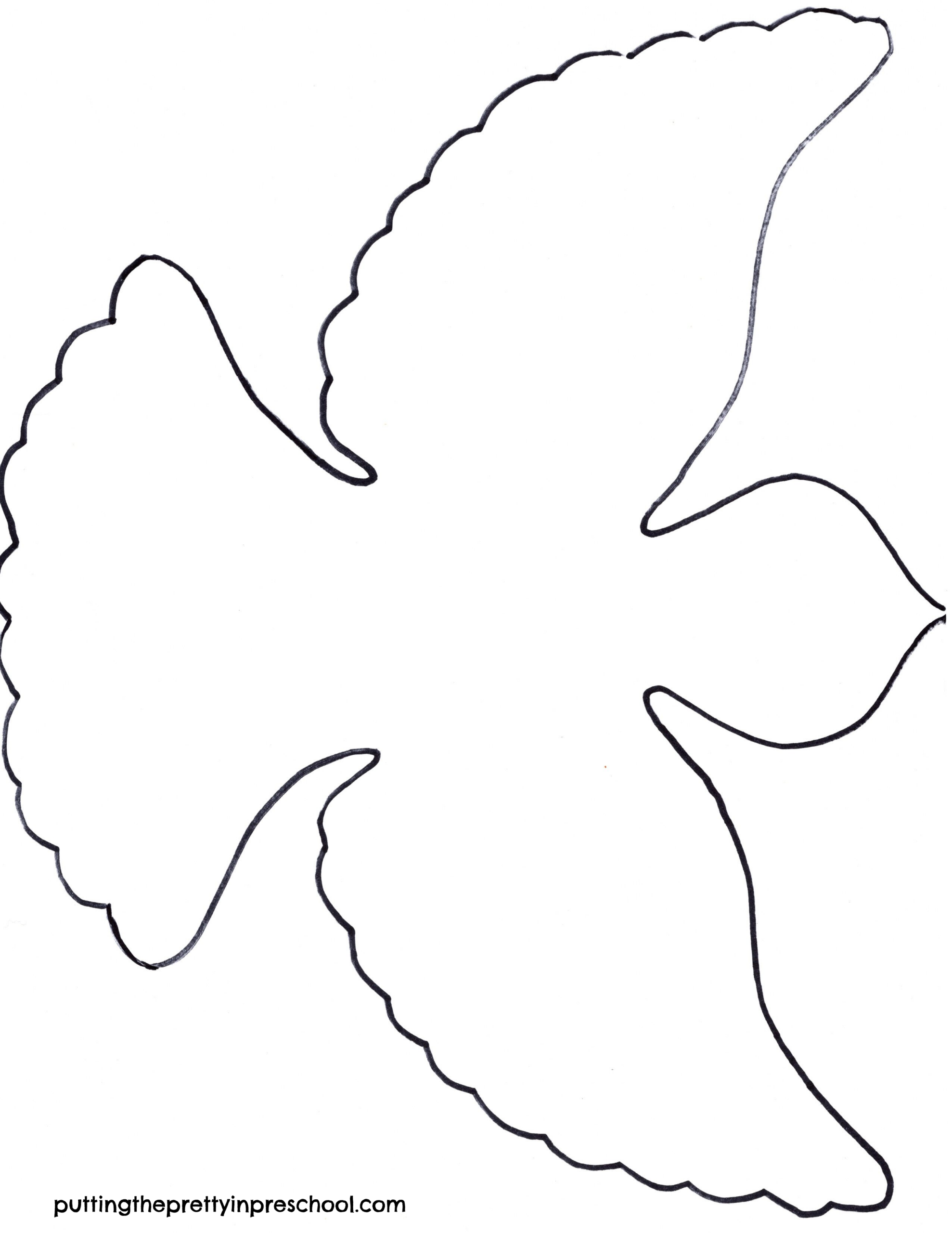 Dove Template Printable