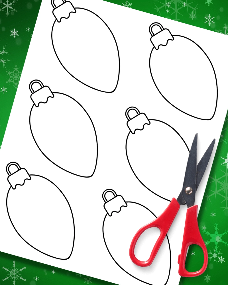 Free Printable Christmas Light Template