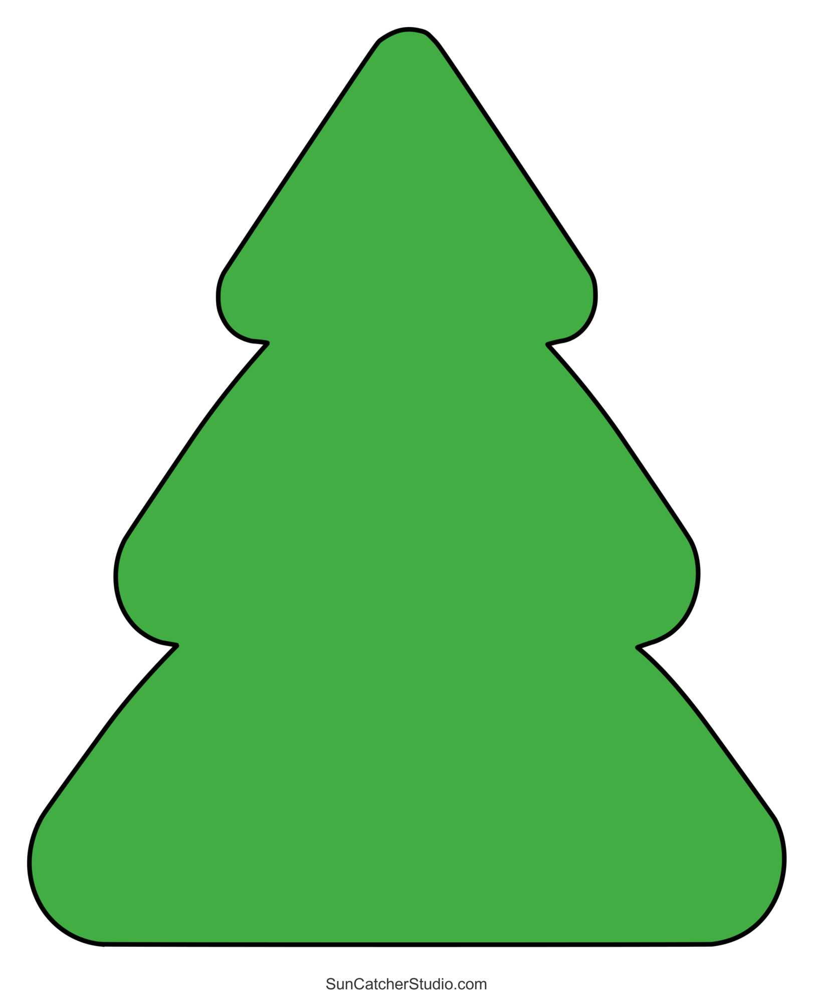 Christmas Tree Templates And Stencils Free Printable Patterns 