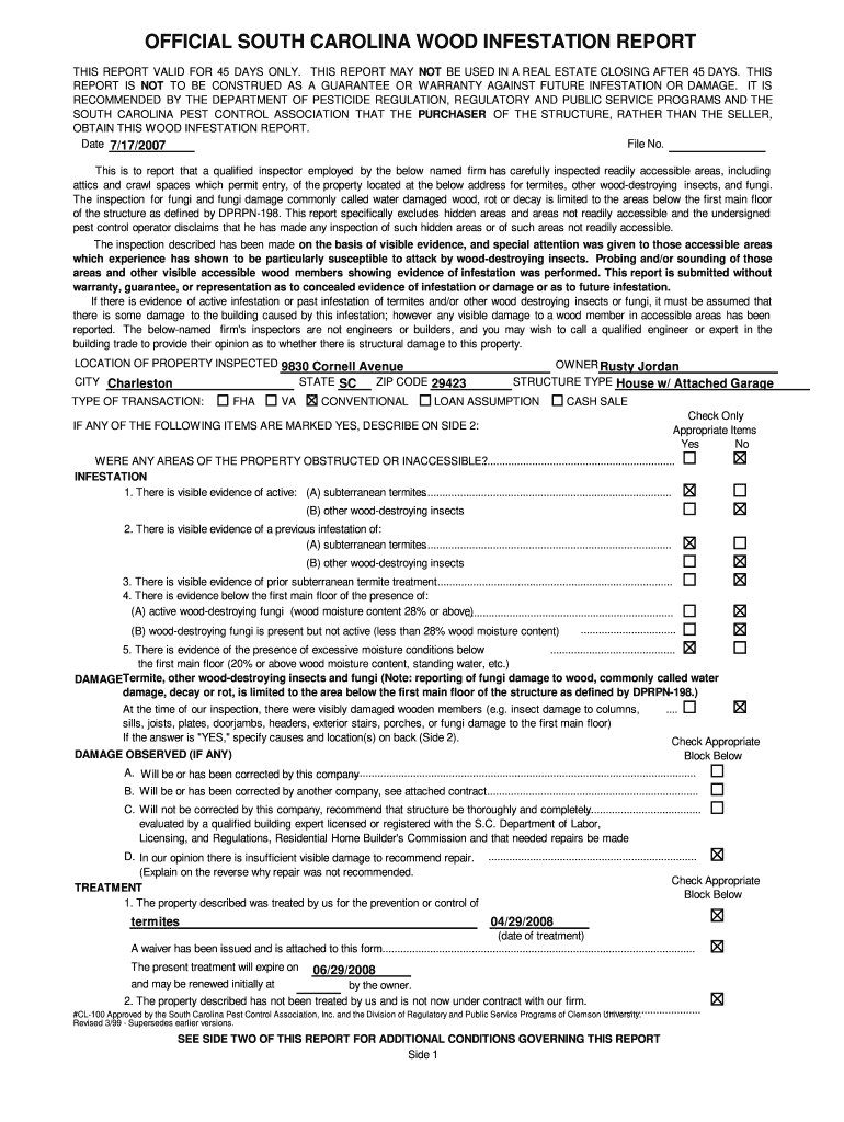 Cl100 Report Fill Online Printable Fillable Blank PdfFiller
