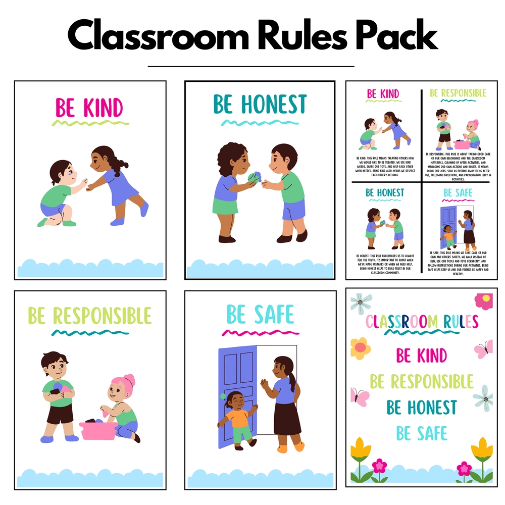 Classroom Rules Preschool Printable