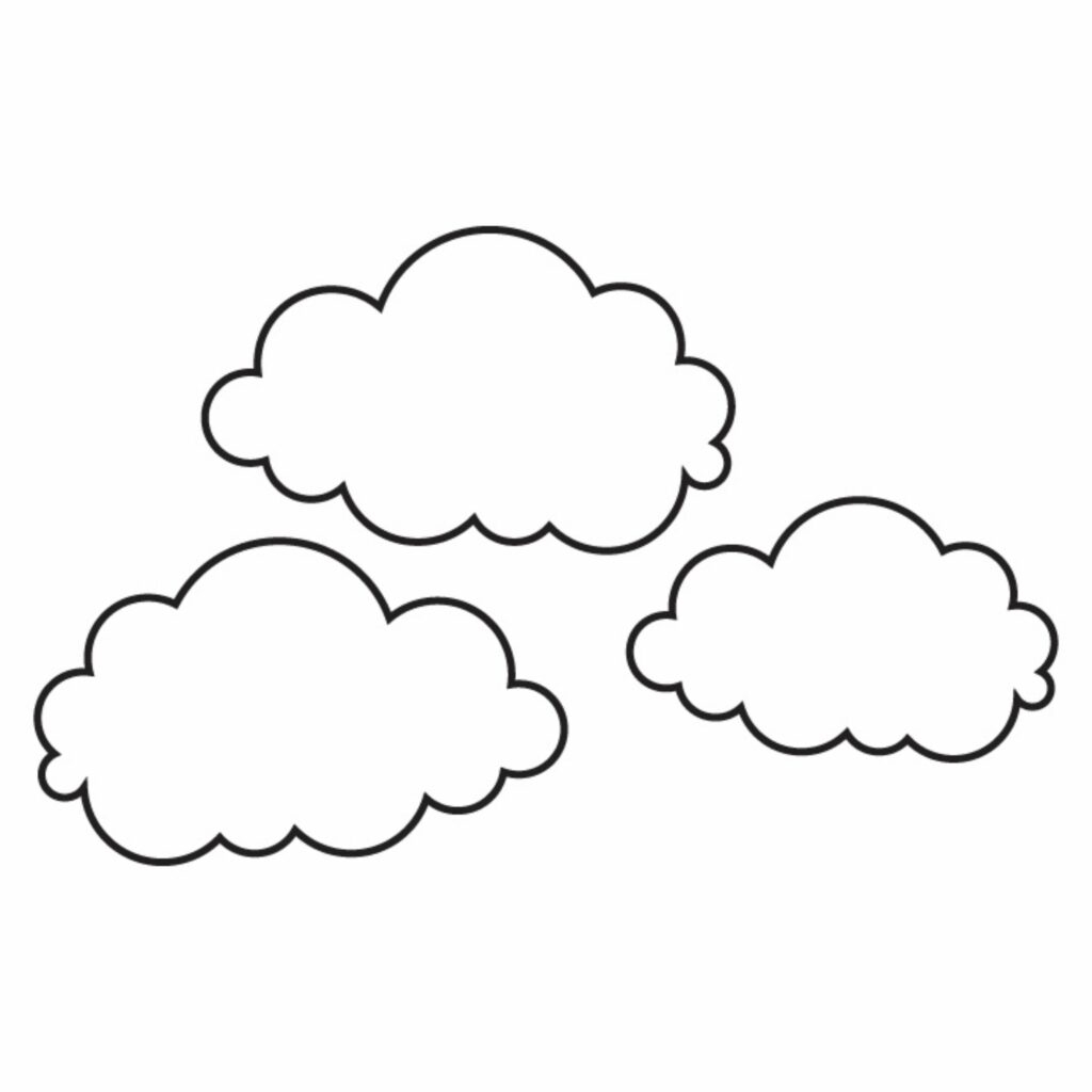 Clouds Template Printable