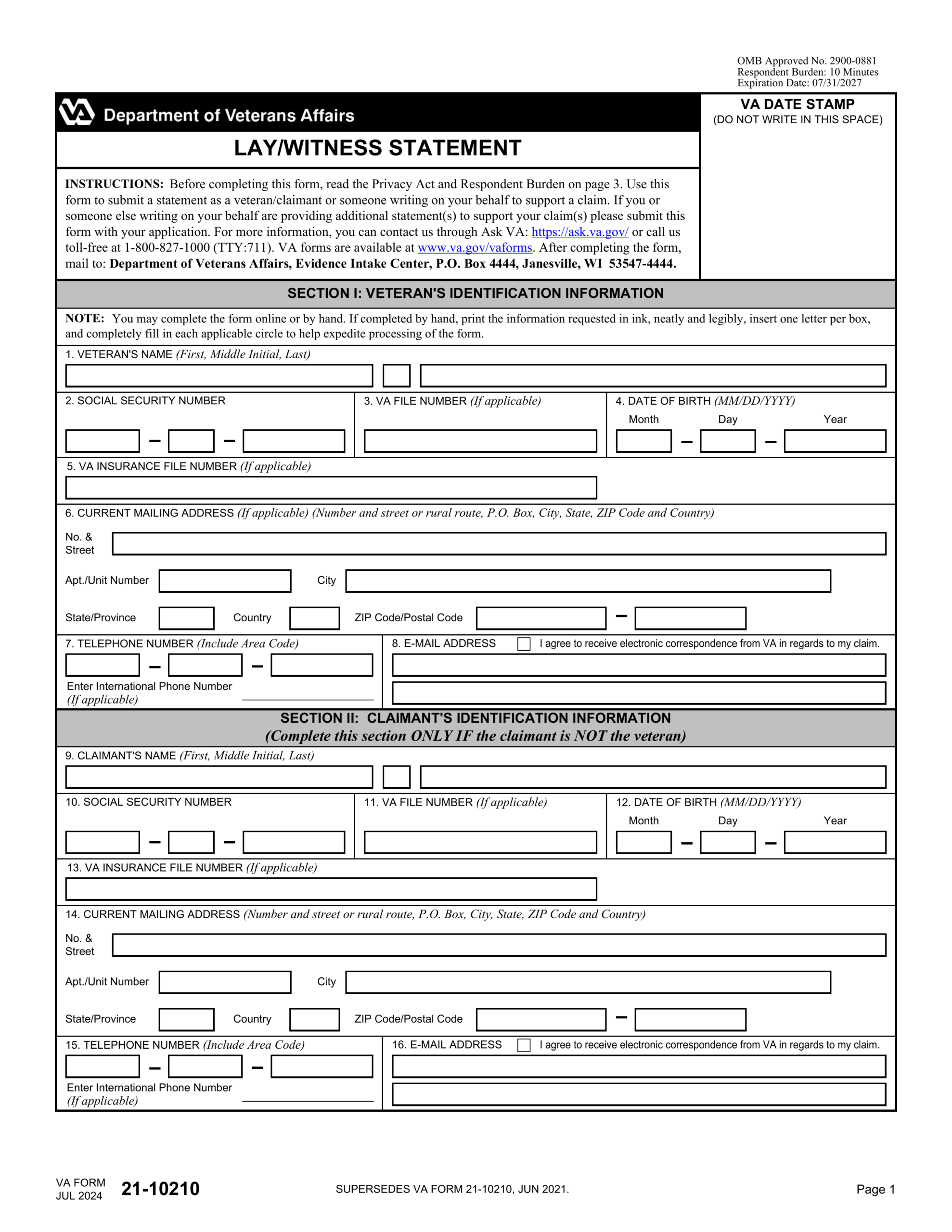 Medicare Form Cms 40b Printable