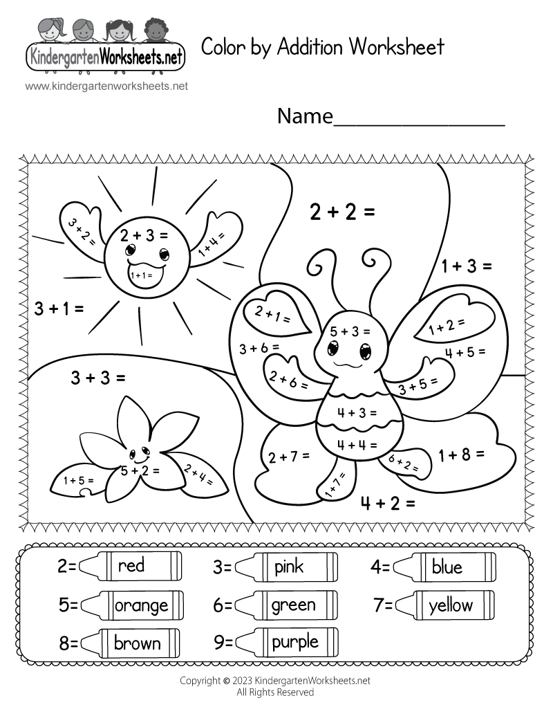 Addition Problems Worksheet Printable