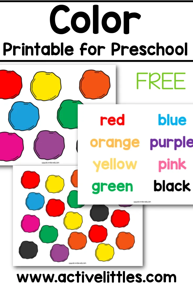 Color Printable For Preschool Active Littles