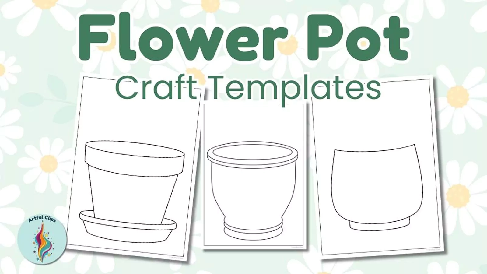 Flower Pot Template Printable