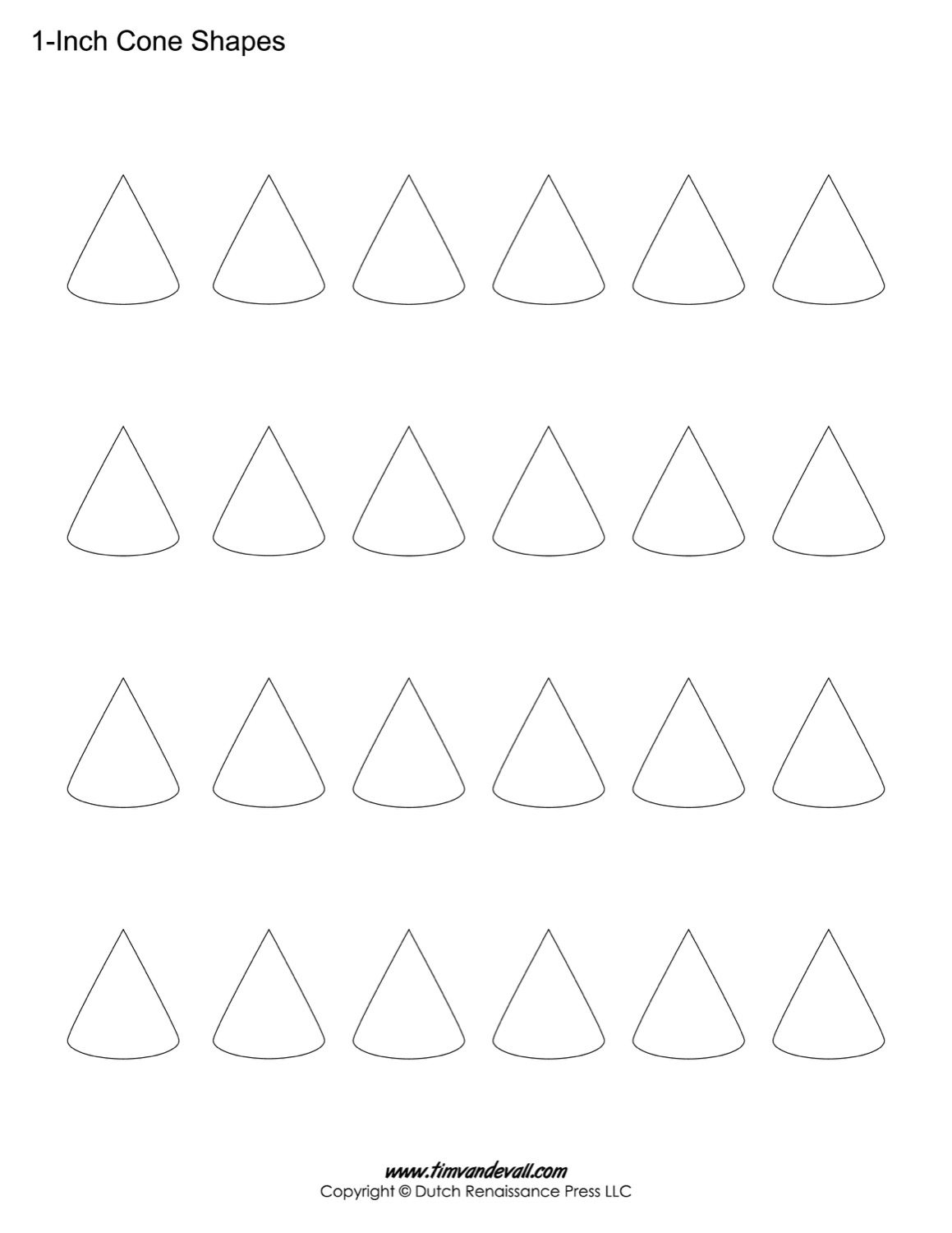 Free Printable Cone Template