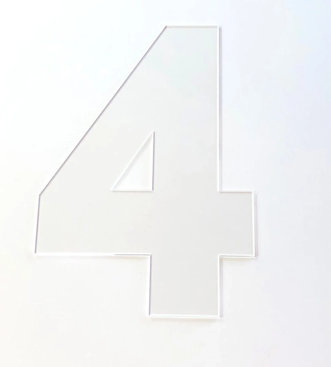 Number 4 Stencil Printable