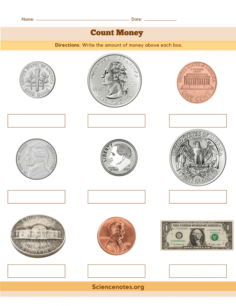 Money Printable Worksheets Free