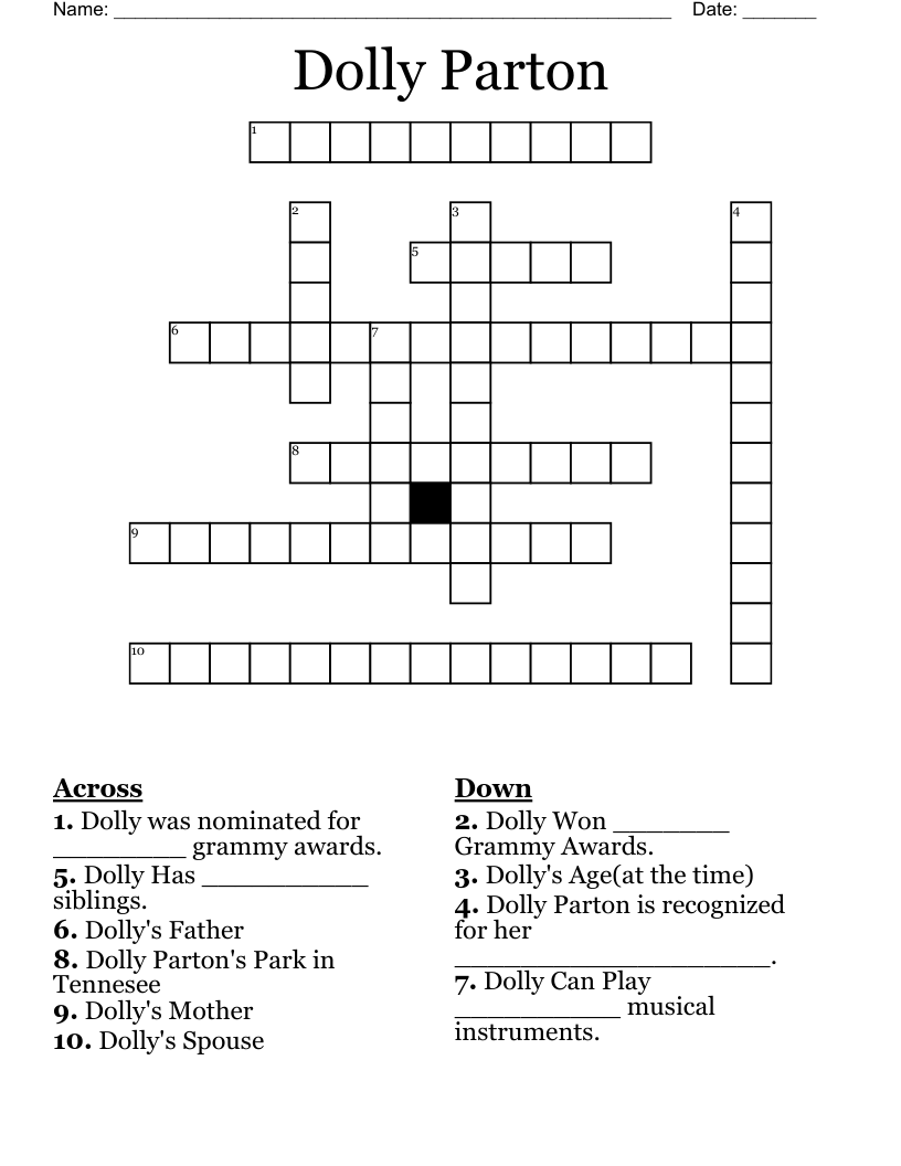 Country Music Crosswords Word Searches Bingo Cards WordMint