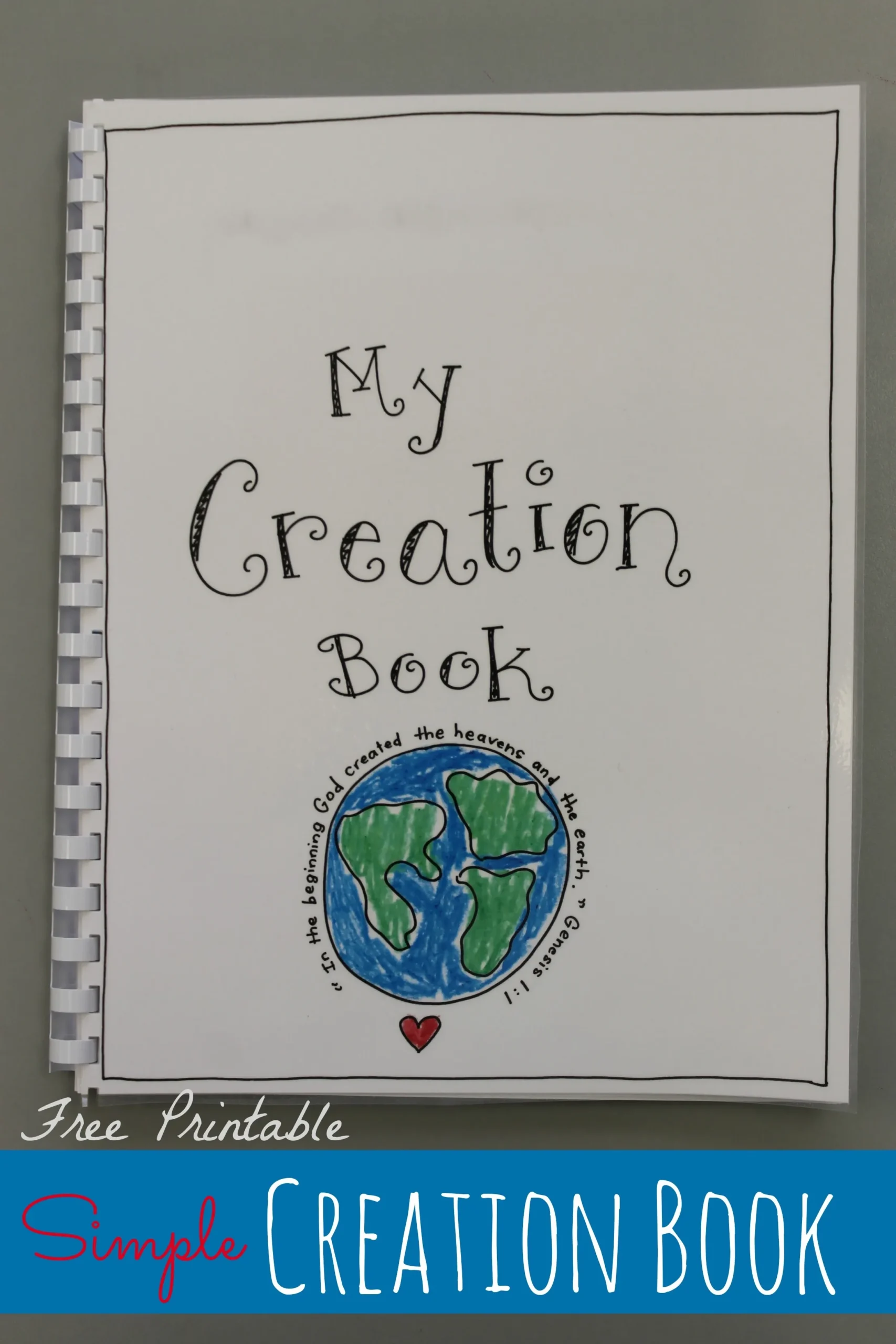 Creation Book FREE Printable Happy Home Fairy